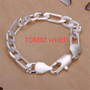 Sterling Silver Chain Bracelet Elegant Party Wedding Jewelry