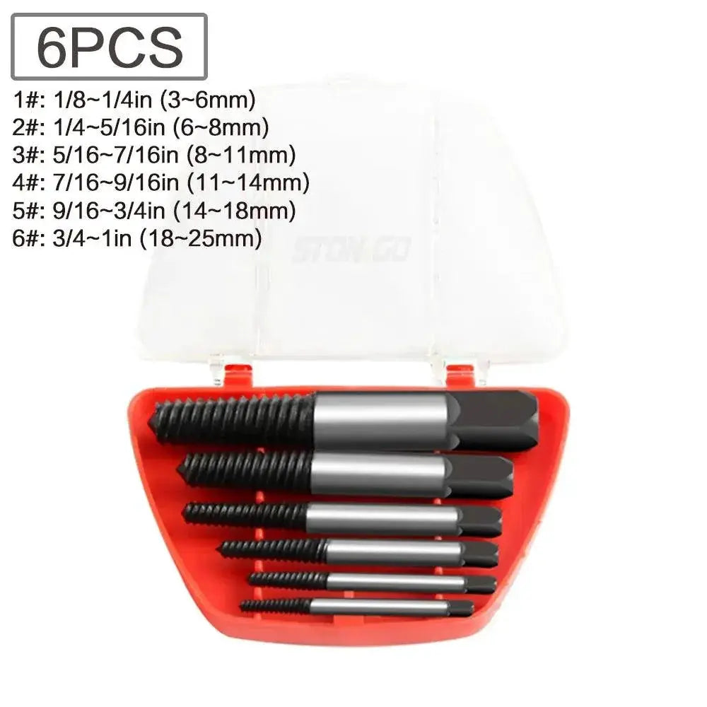 Stonego Carbon Steel Screw Extractor Set For Bolt Removal