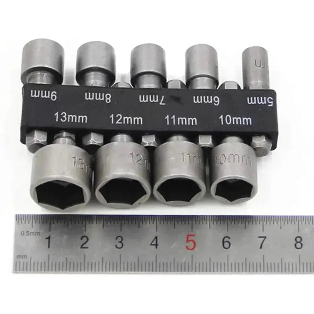 Stonego Professional Hex Socket Nut Driver Bit Set 9PCS