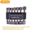 STONEGO Professional Hex Socket Nut Driver Bit Set 9PCS Tools