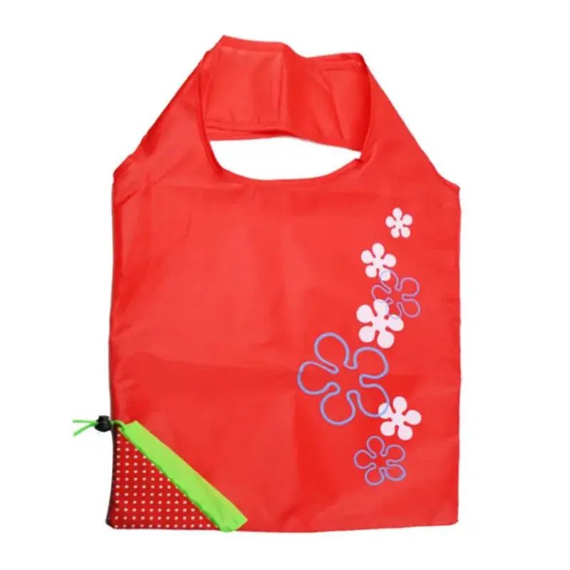Strawberry Eco Friendly Foldable Lightweight Shopping Bag Reusable Tote