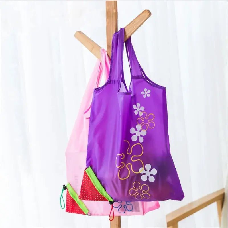 Strawberry Eco Friendly Foldable Lightweight Shopping Bag Reusable Tote