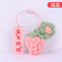 Strawberry Trouble Hand-Woven Wool Without Pendant Yarn