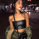 Leather Camisole for Women City Nights
