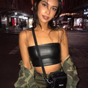 Leather Camisole for Women City Nights