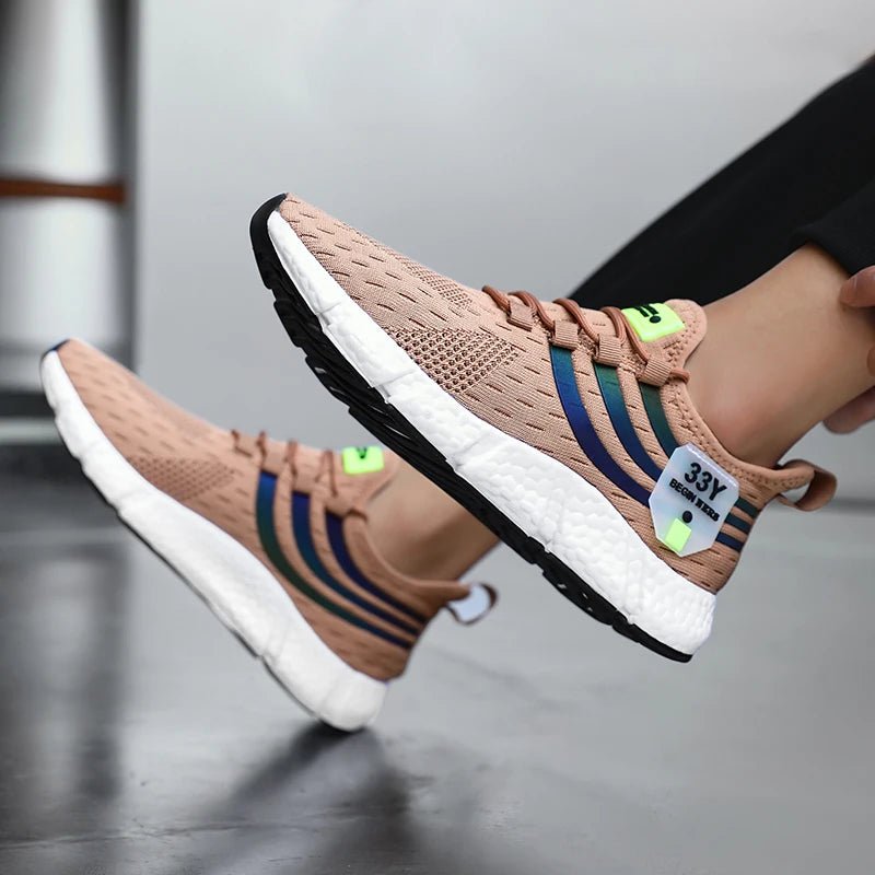 StrideLite Male Casual Sneakers Breathable Mesh Summery Comfort Lightweight Shoes