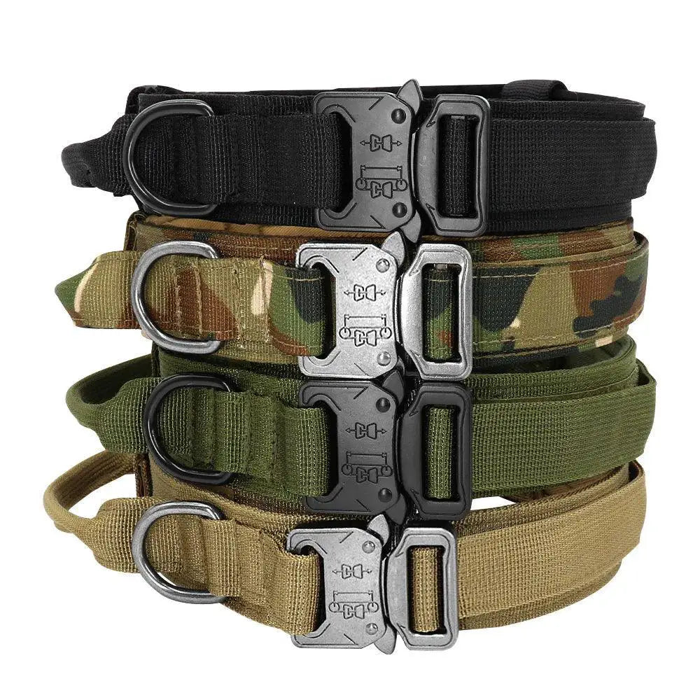 Strong Dog Tactical Nylon Collar And Bungee Leash Set