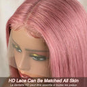 Pink Blonde Lace Front Wig for Women