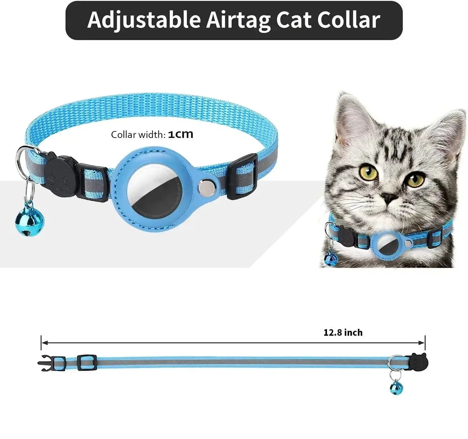 Stylish Anti Lost Cat Collar With GPS Tracker Reflective