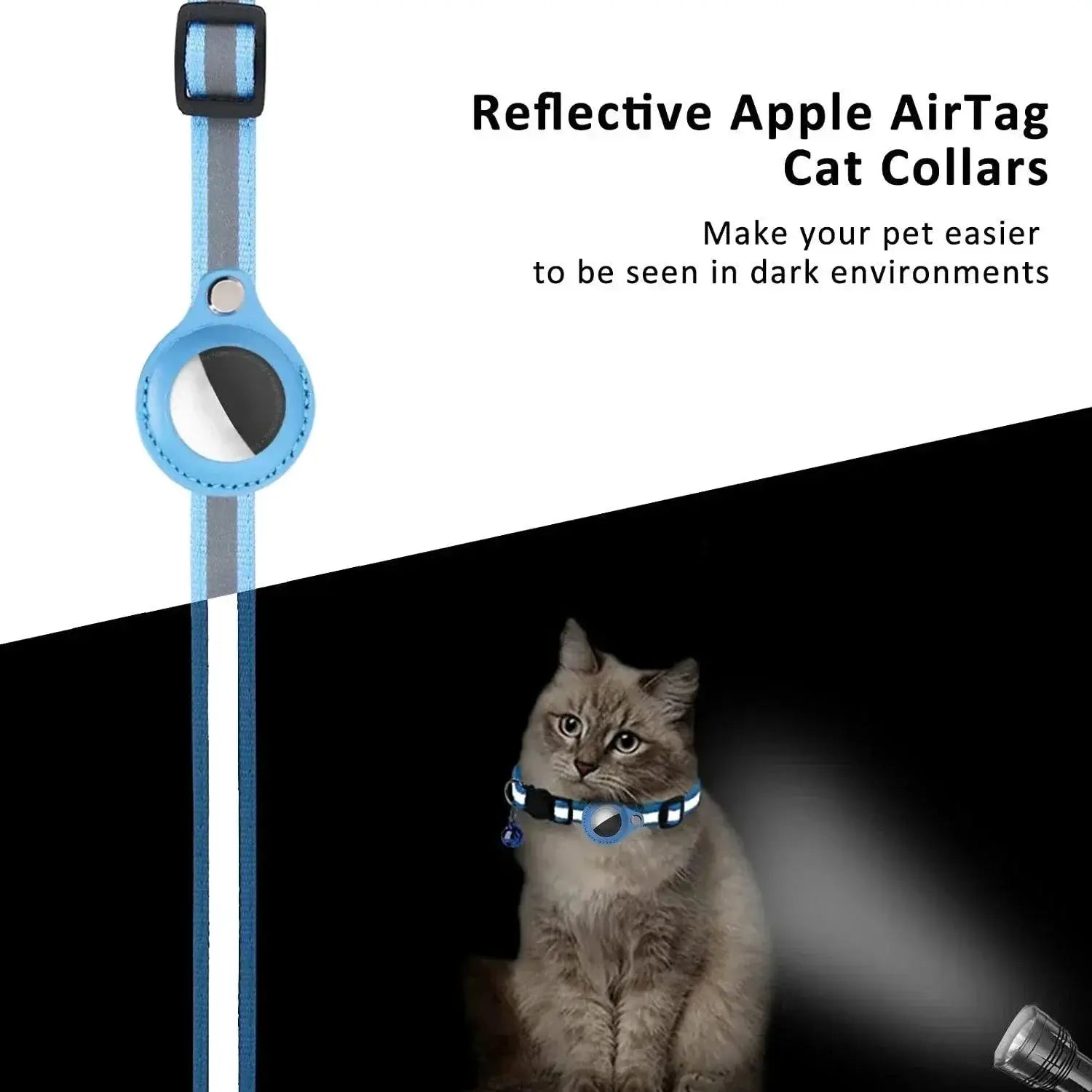 Stylish Anti Lost Cat Collar With GPS Tracker Reflective