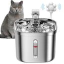 Stylish Automatic Stainless Steel Cat Fountain Dispenser