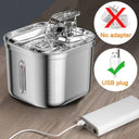 Stylish Automatic Stainless Steel Cat Fountain Dispenser