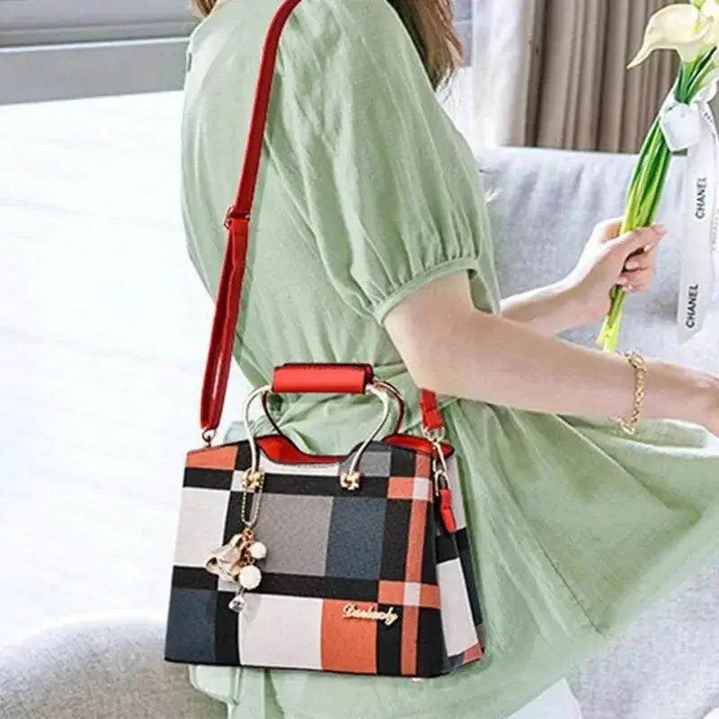Faux Leather Crossbody Bag Chic Functional Purse For Women