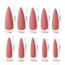 Stylish Matte Black False Nails for Chic Acrylic Tips Set