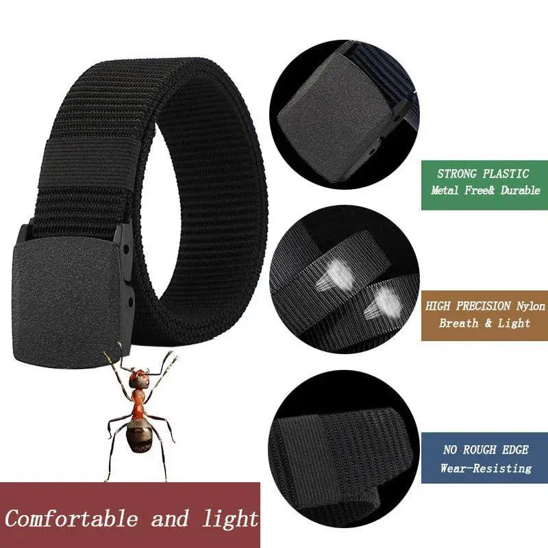Stylish Nylon Military Belt for Men Casual Army Waist Strap