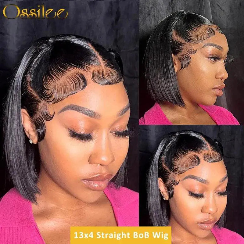 Ossilee Lace Front Bob Wig Short Straight Pixie Style