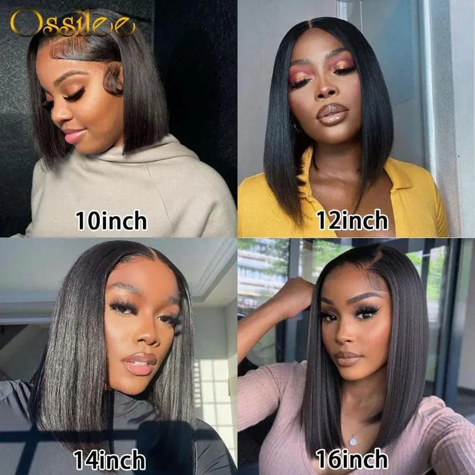 Ossilee Lace Front Bob Wig Short Straight Pixie Style