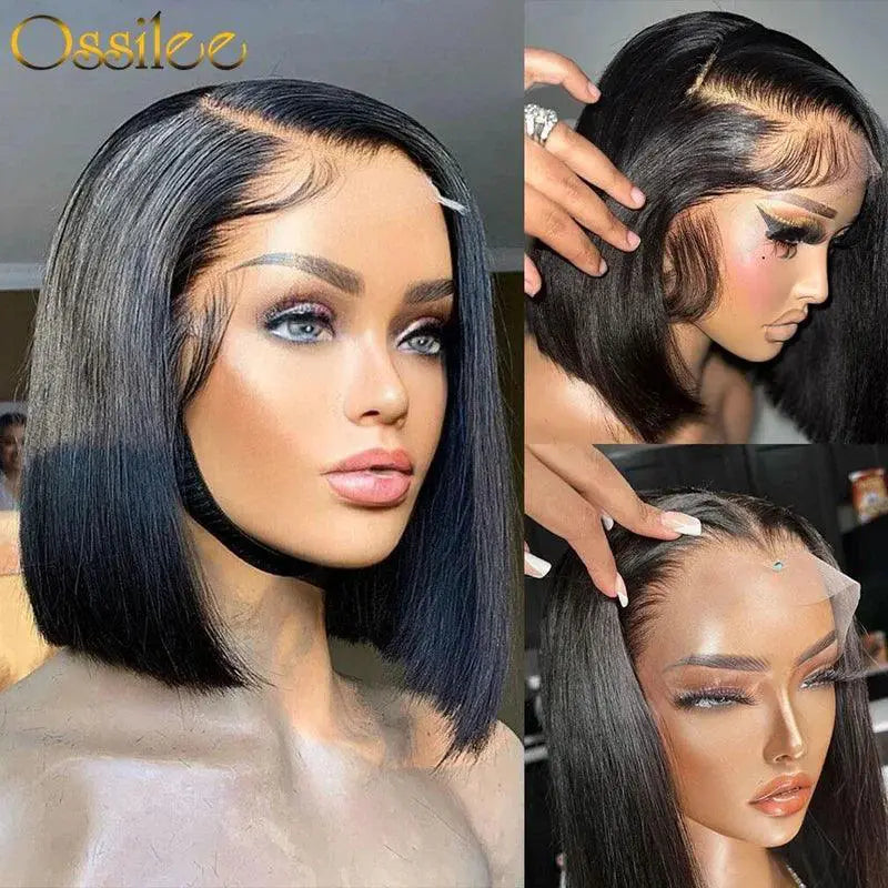 Ossilee Lace Front Bob Wig Short Straight Pixie Style
