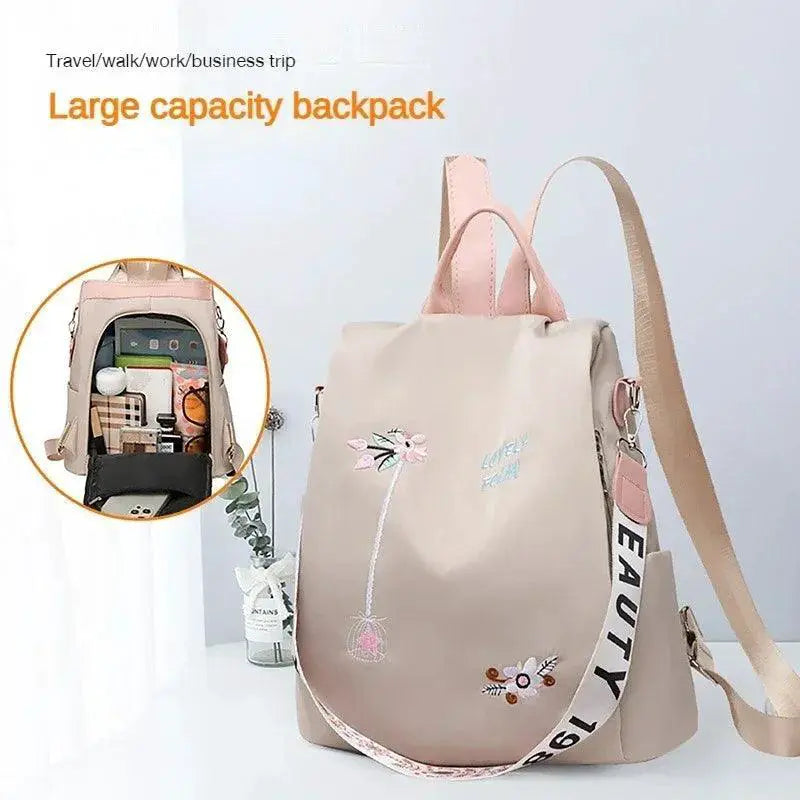 Stylish Oxford Womens Waterproof Backpack Large Capacity