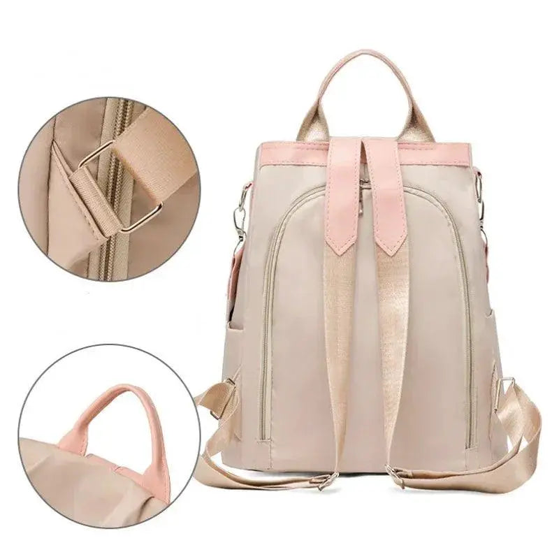 Stylish Oxford Womens Waterproof Backpack Large Capacity