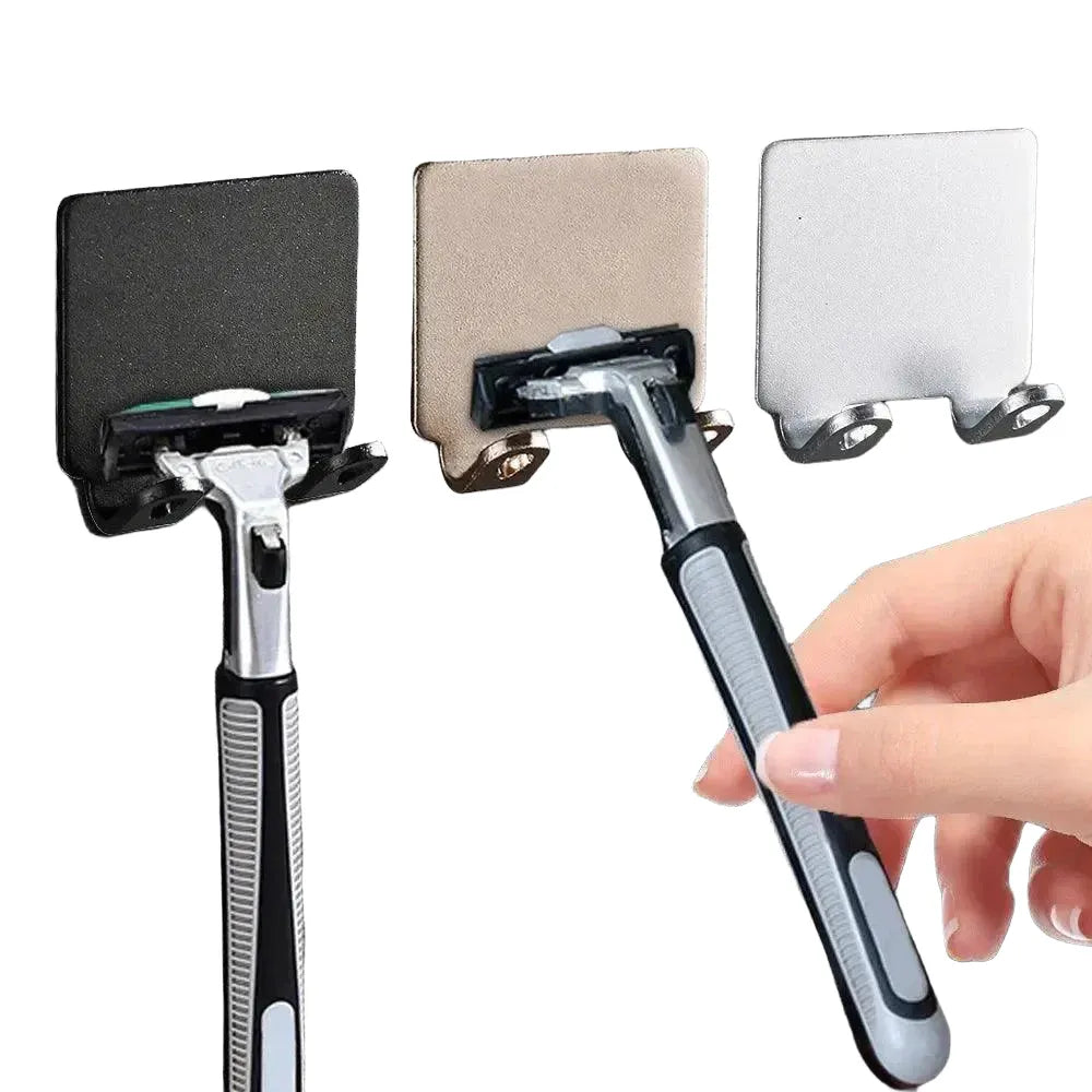 Space-Saving Razor Holder Shelf for Bath — product view 1