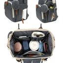 Stylish USB Diaper Bag Backpack with Large Capacity Design