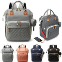 Stylish USB Diaper Bag Backpack with Large Capacity Design