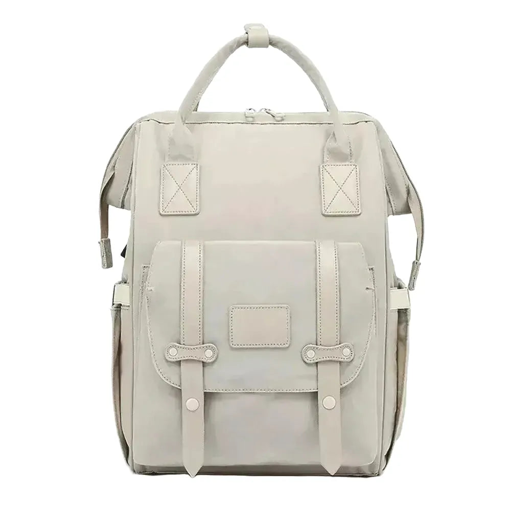 Stylish Waterproof Baby Diaper Backpack Mummy Bag Essentials - light gray product image