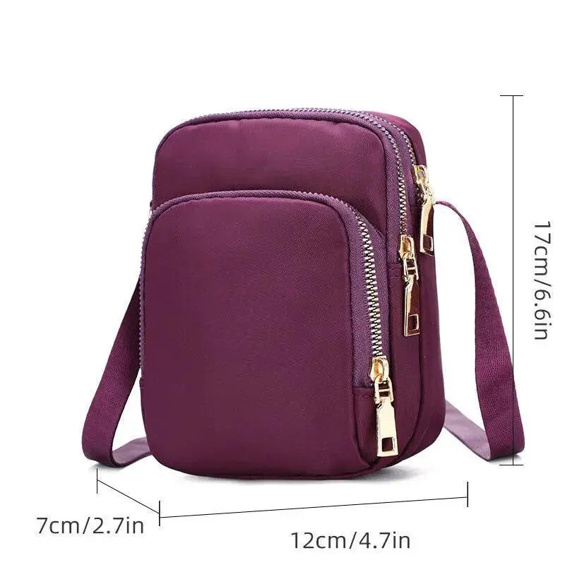 Stylish Waterproof Crossbody Bag With Zipper For Women
