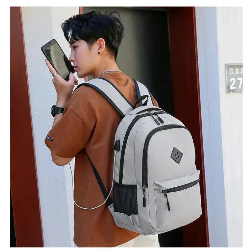 Stylish Waterproof Mens Business Backpack With USB Charging