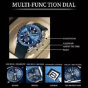 Stylish Waterproof Quartz Chronograph Watch for Sports Wear