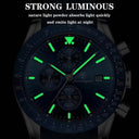 Stylish Waterproof Quartz Chronograph Watch for Sports Wear