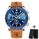 Stylish Waterproof Quartz Chronograph Watch for Sports Wear