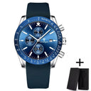 Stylish Waterproof Quartz Chronograph Watch for Sports Wear