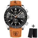 Stylish Waterproof Quartz Chronograph Watch for Sports Wear
