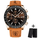 Stylish Waterproof Quartz Chronograph Watch for Sports Wear