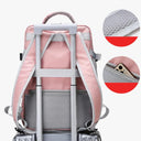 Stylish Waterproof Women's Travel Backpack with USB Charging