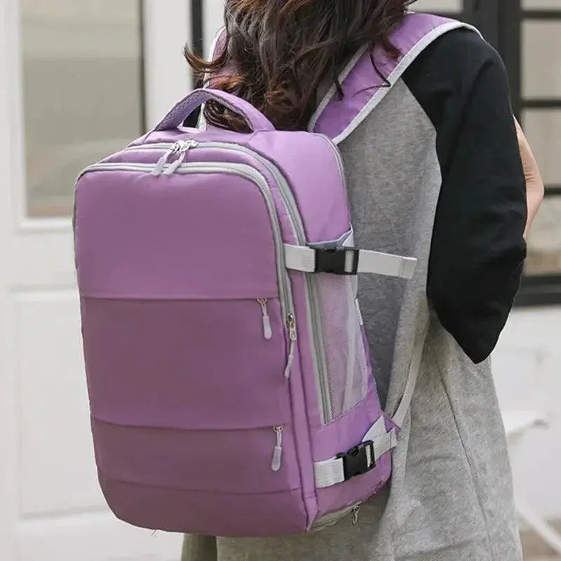 Stylish Waterproof Womens Travel Backpack With USB Charging