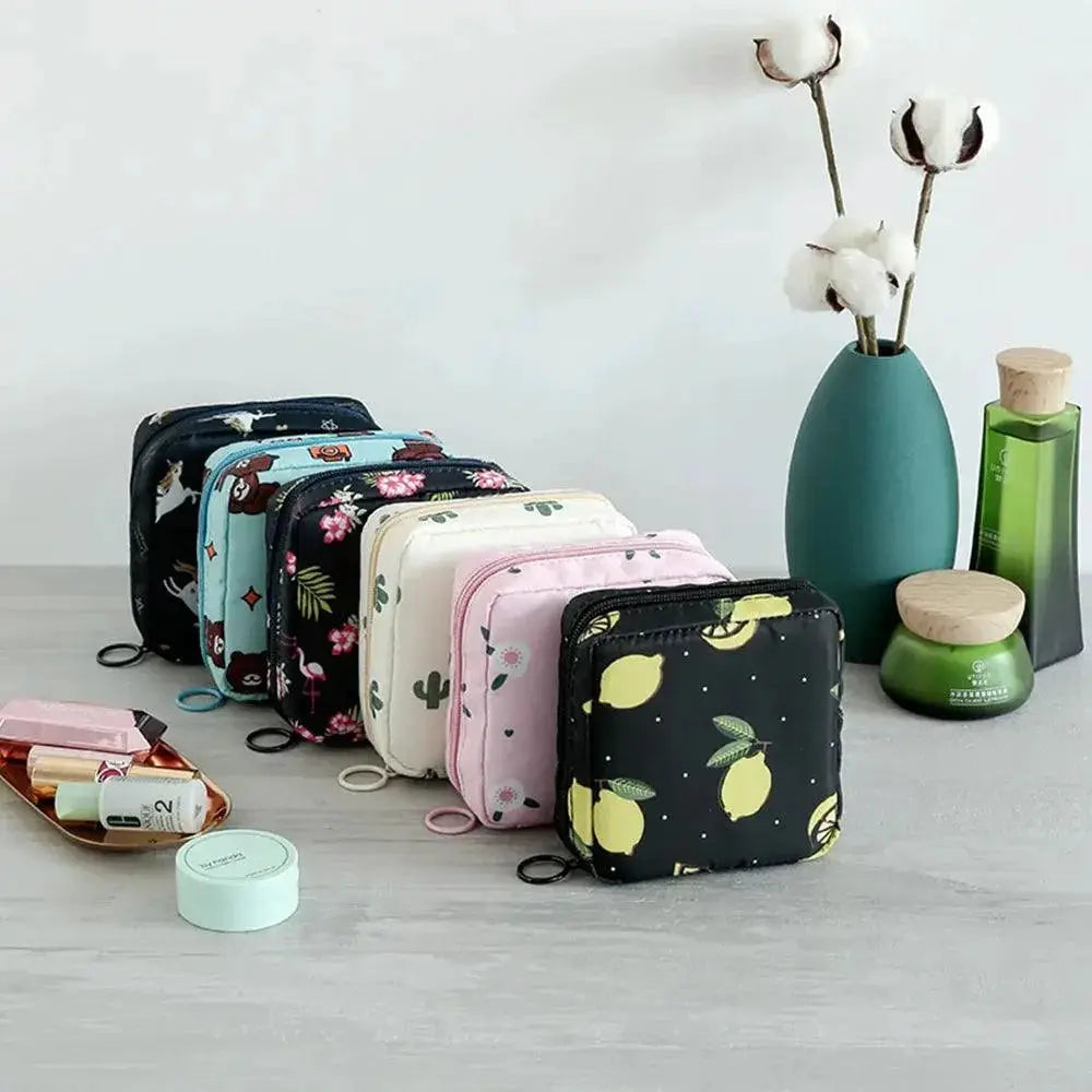 Stylish Womens Portable Tampon Organizer Bag Travel Pouch