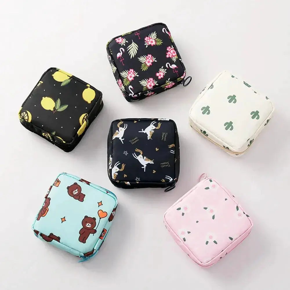 Stylish Womens Portable Tampon Organizer Bag Travel Pouch
