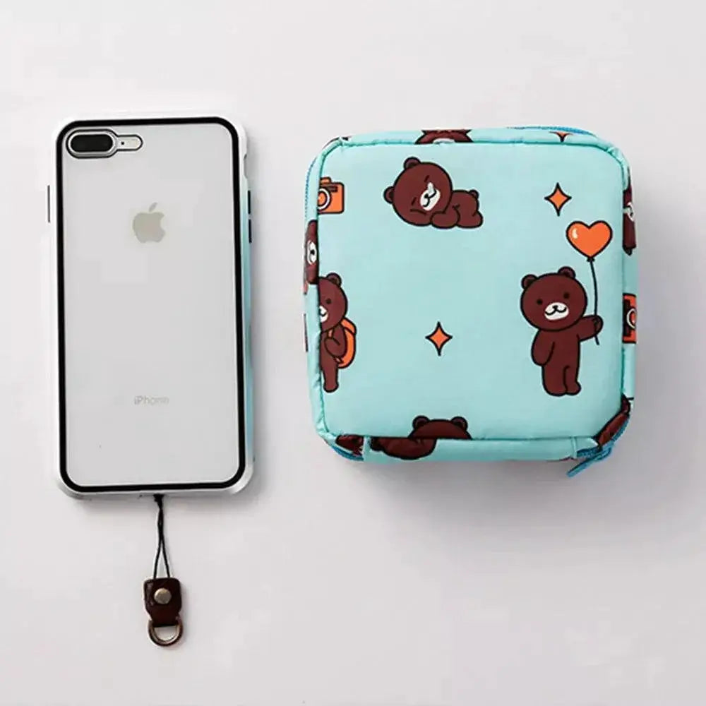 Stylish Womens Portable Tampon Organizer Bag Travel Pouch