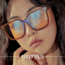 Stylish Women's Retro Black Sunglasses with UV Protection