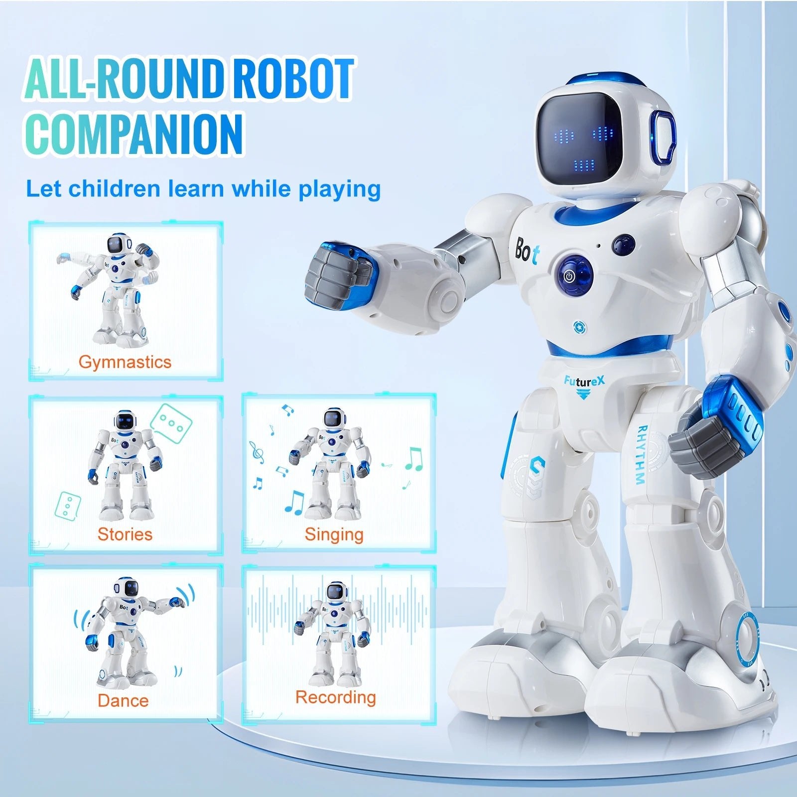 SucceBuy App Controlled Dancing RC Robot Toy For Kids Ages 3 And Up