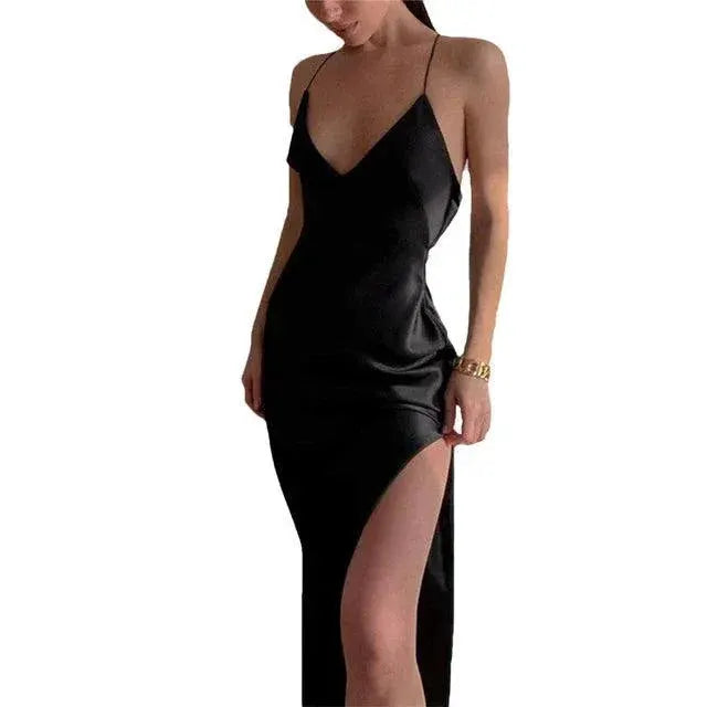 Sultry Backless Maxi Dress For Club Party Chic Style