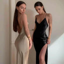 Flattering Backless Maxi Dress for Club