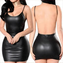 Faux Leather Dress for Clubgoers Glow