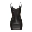 Faux Leather Dress for Clubgoers Glow