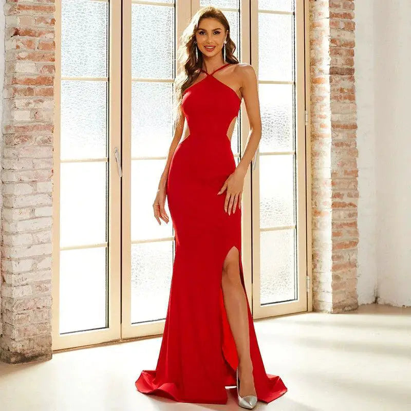 Sultry Ruffled Evening Dress For Sophisticated Style