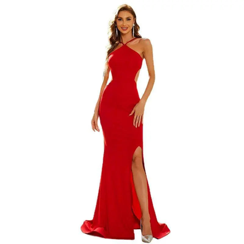 Sultry Ruffled Evening Dress For Sophisticated Style