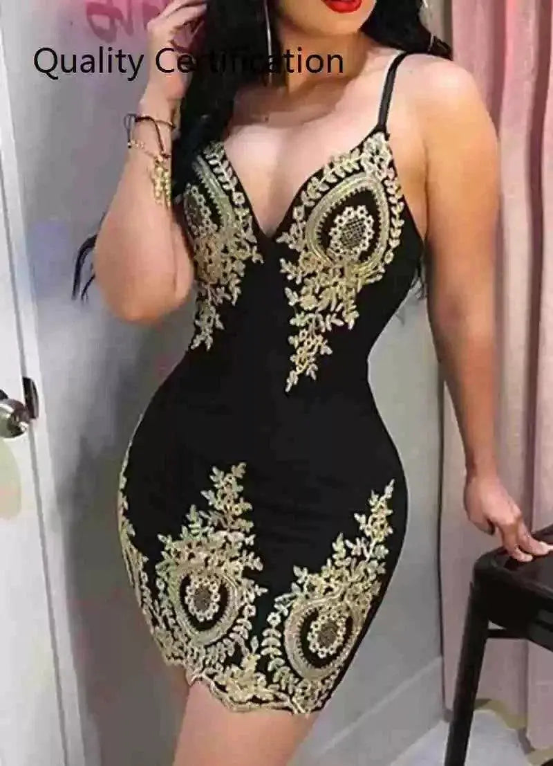 Sultry V Neck Mini Dress For Chic Night Out Statement Piece